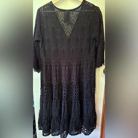 Johnny Was Bluebelle Dress in Black, size XS can fit S, NWT (but no slip) - Picture 13 of 14